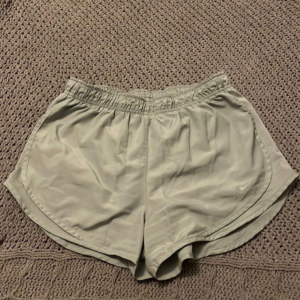 light grey nike shorts, size medium